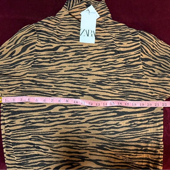 ZARA JACQUARD FINE KNIT DRESS | SIZE: M | NWT - Picture 11 of 11